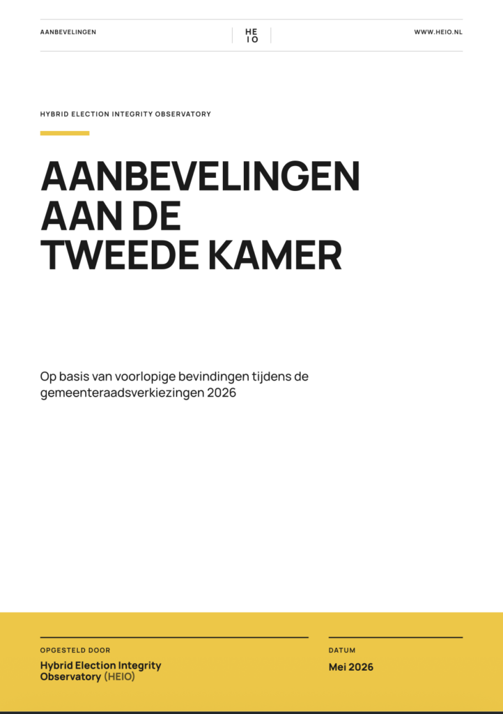 HEIO Aanbevelingen aan de Tweede Kamer obv gemeenteraadsverkiezingen